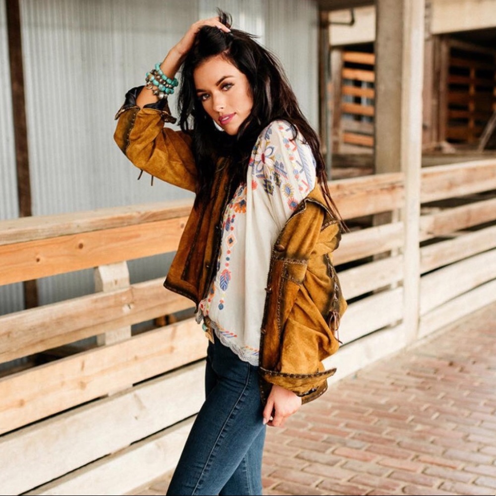 💟 Kobler Distressed Leather Jacket NWOT